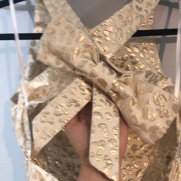 Hutch Gold Leopard mini dress size 2 - Picture 2 of 6